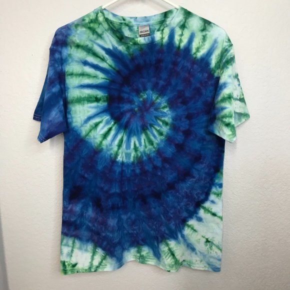 🍭KIDS Tie-Dye T-Shirt | Blue/Green | X-Large - Picture 2 of 6